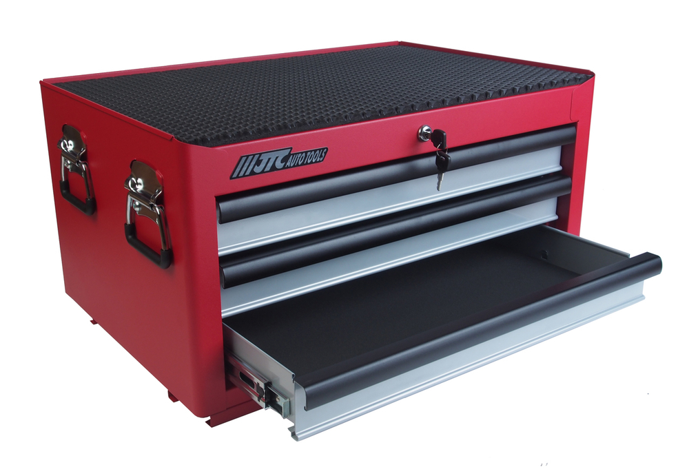 Ящик инструментальный 3 секции, средней глубины, красный 760х535х470 мм JTC /1