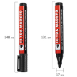 Маркеры перманентные BRAUBERG ULTRA MARKER набор 4 ЦВЕТА круглый наконечник 3 5 мм (4 штуки в упаковке)