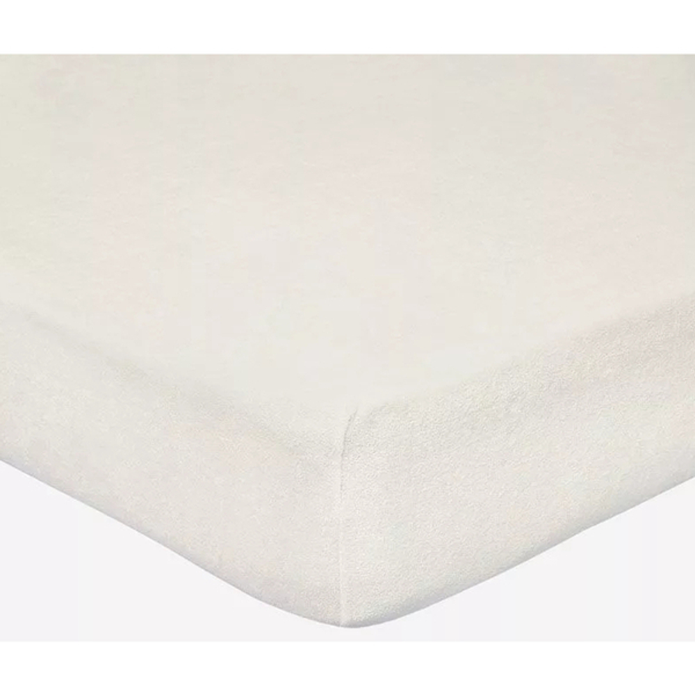 Простыня махра на резинке 140*200*20 Молочный ТГ