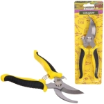 Секатор плоскостной 7,5» (19,см) «Фортуна» пластиковые прорезиненные ручки ДоброСад