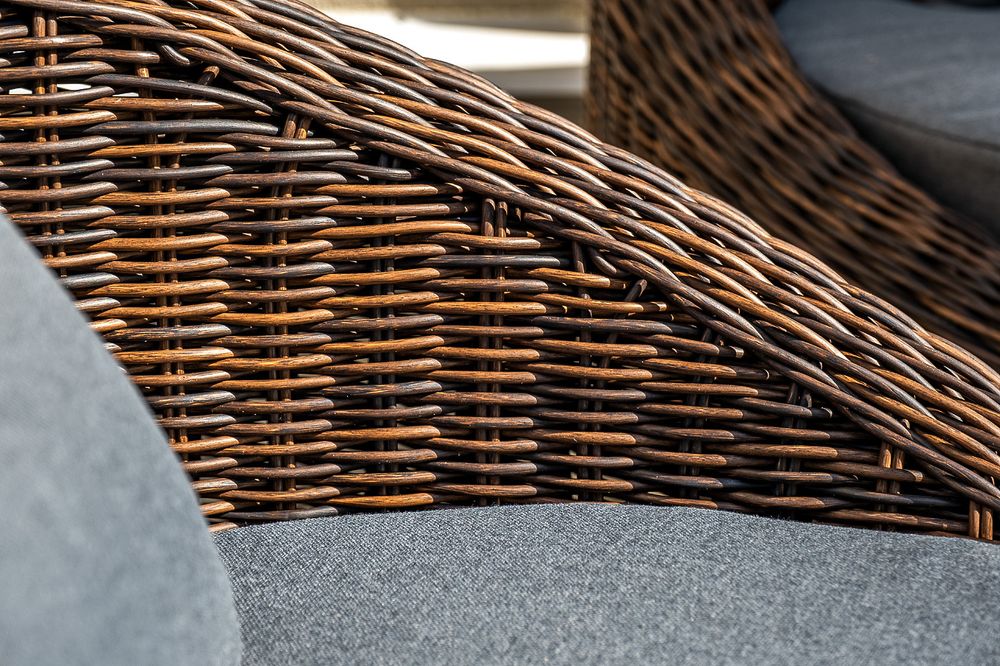 "Барселона" лаунж-зона из искусственного ротанга, цвет коричневый