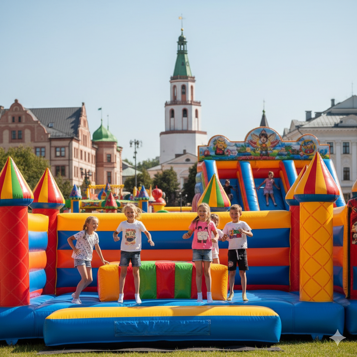 Надувной батут купить в Йошкар-Оле — БатутМастер 🎉