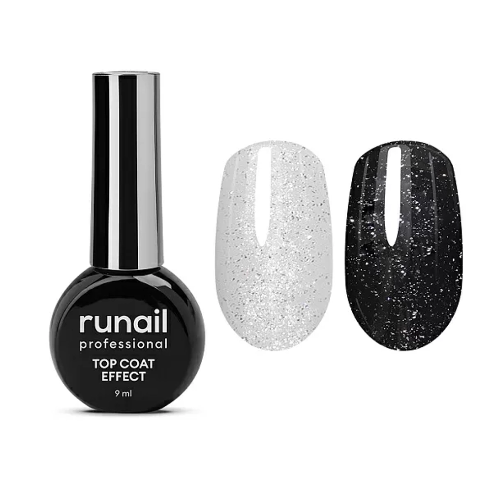 Глянцевый топ Top Сoat EFFECT SILVER SHINE, 9 мл №9911