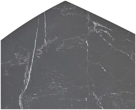 Стол М-City DISAUR Балд (Balde)120 Черный мрамор матовый (Matt Black Marble Solid Ceramic), Черный