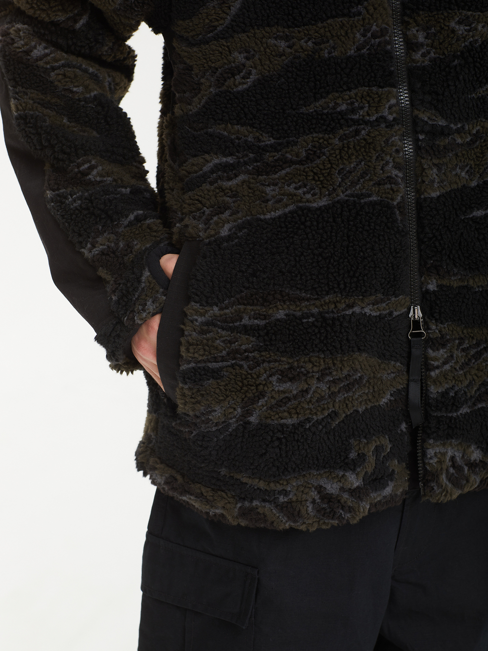 Мужская Куртка Camo Asym Sherpa Fleece