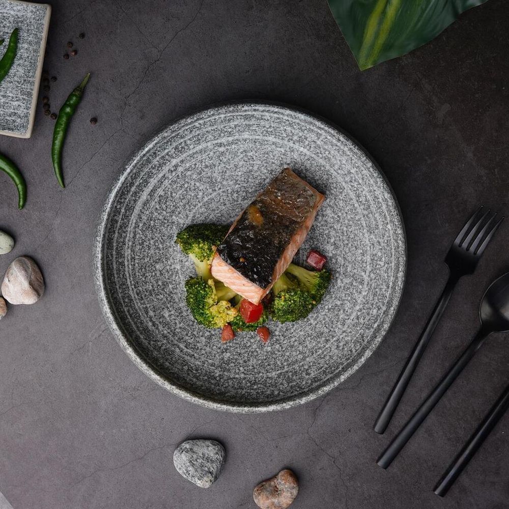 Салатник 830 мл d 23,3 см h5,5 см Stone Untouched Taiga P.L. Proff Cuisine [1]