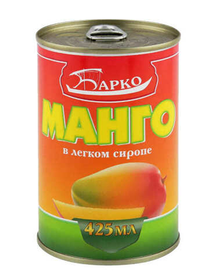 Манго в легком сиропе 425мл. Барко