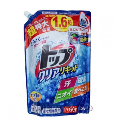 Средство жидкое для стирки белья сила ферментов 1160 г Clear Liquid Lion Top (мягкая упаковка)