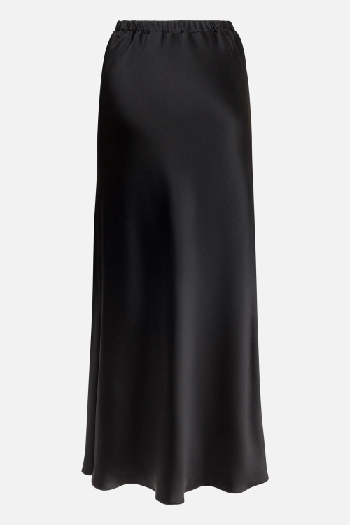 Юбка из атласа на резинке