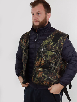 Охотничий жилет Prival, камуфляж лес