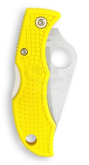 Складной нож Spyderco Ladybug Salt LYLS3 c клинком из стали H1, рукоять FRN