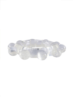 Прозрачное эрекционное кольцо со стимулирующими шариками (Цвет: прозрачный)