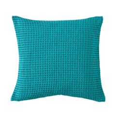 Подушка ELECTRE TURQUOISE Подушка декоративная Blanc des Vosges 45x45 Бирюзовый