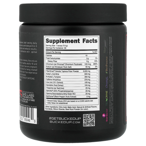 Bucked Up, Heat Hardcore™, «Майами», 228 г (8 унций)