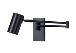 07657,19 Бра Хэлли черный Gu10 1*5W