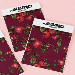 Ткань бифлекс спелые гранаты