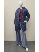 Пальто с капюшоном демисезонное