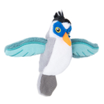 Игрушка Mr.Kranch для кошек Птичка плюшевая с кошачьей мятой 7,5 см серая