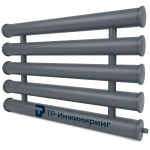 Регистр отопления РСП-5x133x4,0-1000 пятирядный секционный с плоскими заглушками