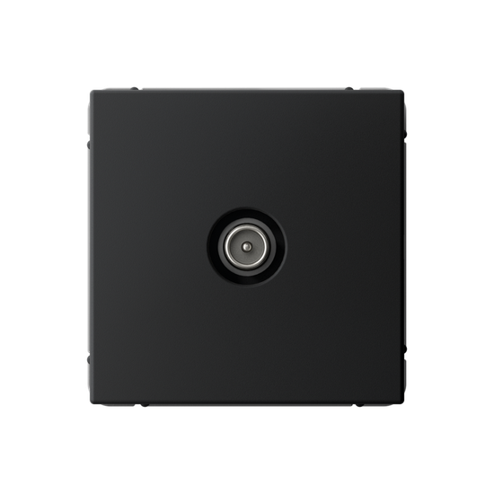 Розетка телевизионная оконечная TV ArtGallery 1дБ механизм карбон SE GAL001091