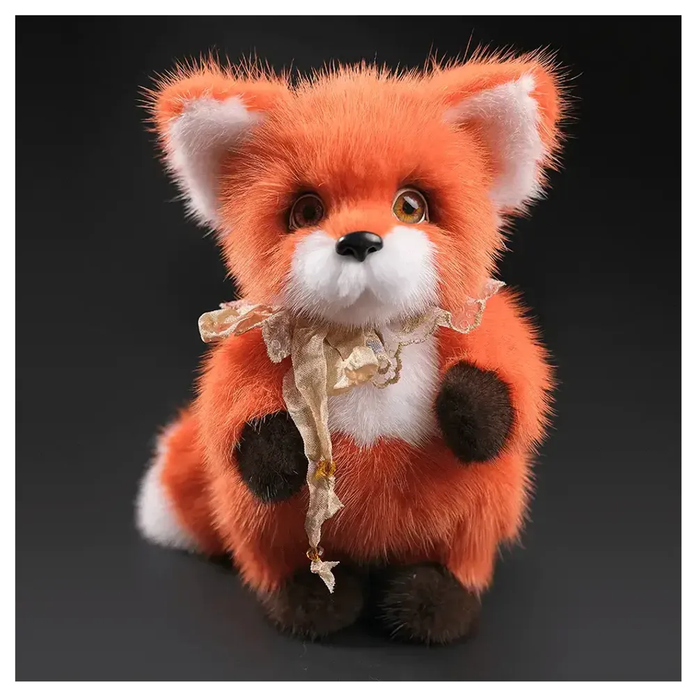 Мягкая игрушка из меха «Лисичка Ася»