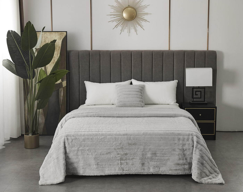 Плед 220х240 Sofi De MarkO Анабель серый