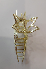 Заколка-краб "Фея" инкрустированная стразами. Цвет: золото