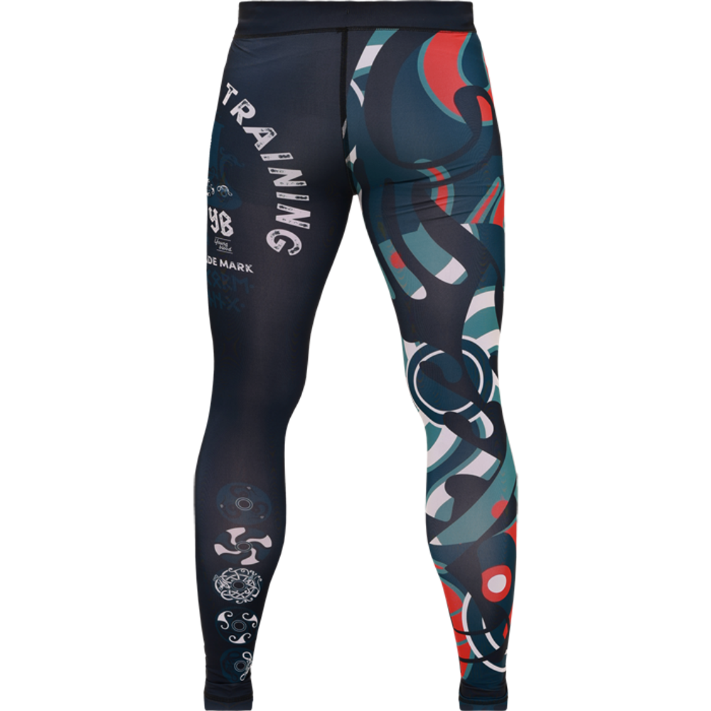 Компрессионные штаны HT Nordic Pattern Black Russian