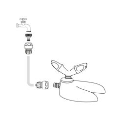 Дождеватель для полива GF GF80005632 круговой для газона ROTAX