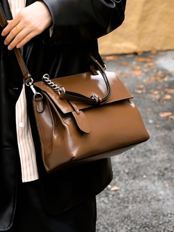 женская сумка на плечо из натуральной кожи