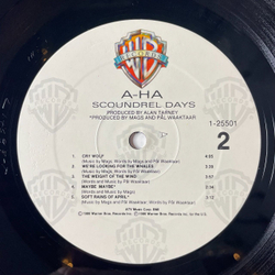 Винтажная виниловая пластинка LP A ha Scoundrel Days (USA 1986) Manhattan Skyline