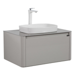Тумба с раковиной Black&White Universe 80 см U915.800 glossy light grey