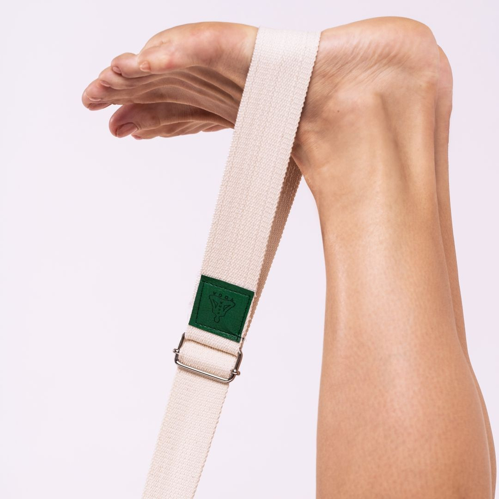 Ремень для йоги хлопковый Nature длиной 230 см Рамайога