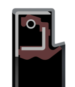 Кассетное уплотнение УК-40 (130x170x17) FKM/Сталь