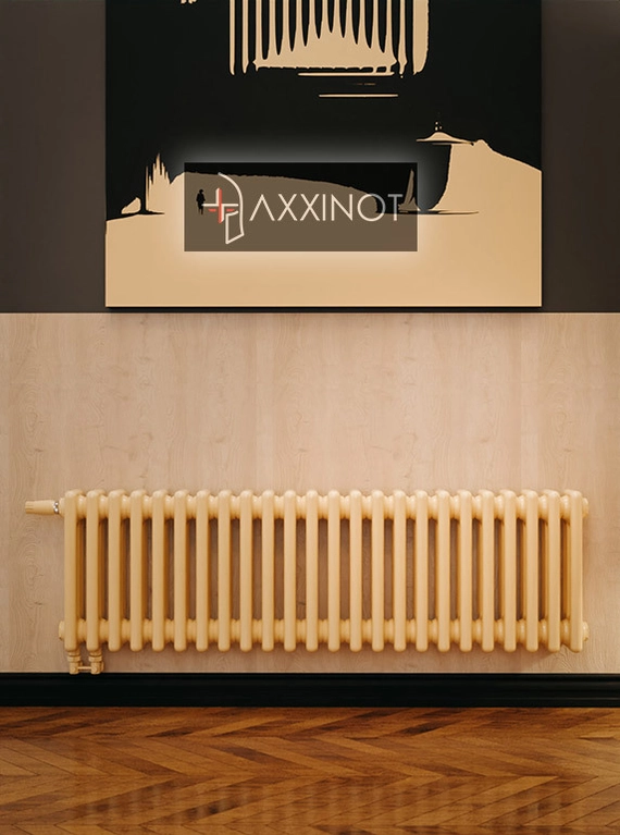 Axxinot Sentir 3037 - трехтрубный трубчатый радиатор высотой 370 мм, нижнее подключение с термовентилем