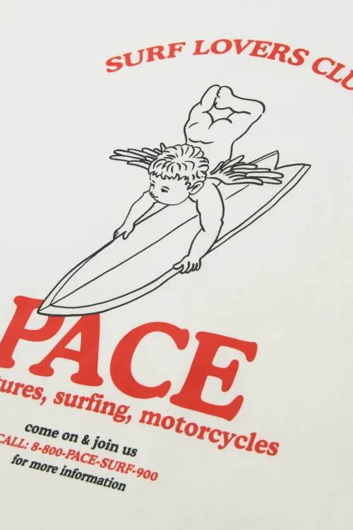 Футболка Miracle Apparel оверсайз Surf Lovers Club Milk