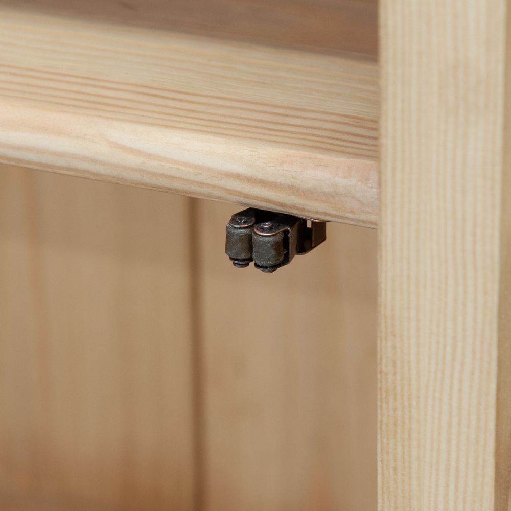 Шкаф буфет Прованс 4 двери 6 ящиков из массива сосны (верхняя и нижняя часть буфета)