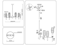 Ambrella Люстра на штанге Modern LH55201