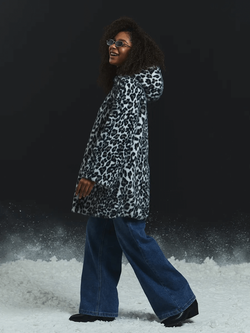 Шуба искусственная, снежный барс, Severina