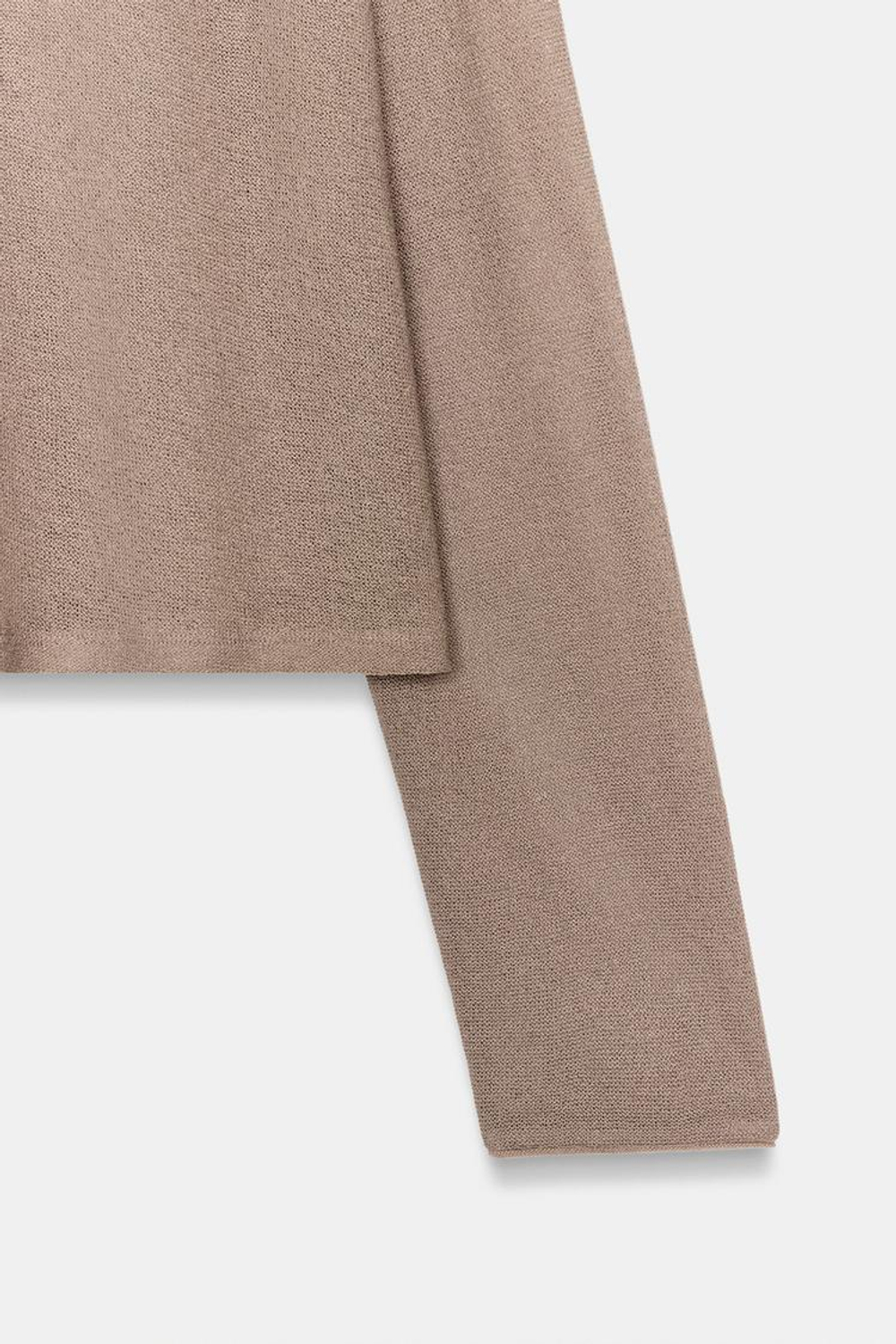 ZARA АЖУРНЫЙ СВИТЕР, ПЕСОЧНЫЙ