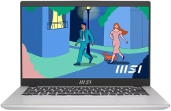 Ноутбук MSI Modern 14 C12M, Core i5-1235U,1.3 GHz,14" FHD (1920*1080),60Hz,DDR4 8GB,512GB M.2 PCIe SSD,Iris Xe Graphics,Urban Silver,1y,DOS MS-14J1 (9S7-14J111-240)