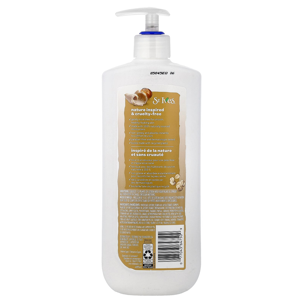 St. Ives, успокаивающий лосьон для тела, овсянка и масло ши, 600 мл (20,28 жидк. унции)