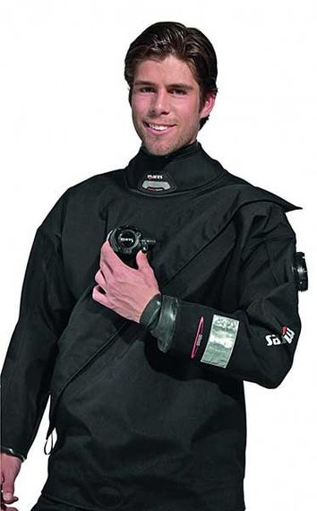 Сухой гидрокостюм Mares Tech Fit LX диагональная молния триламинатный