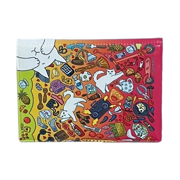 Обложка для транспортной карты "Беспорядок" увеличенная