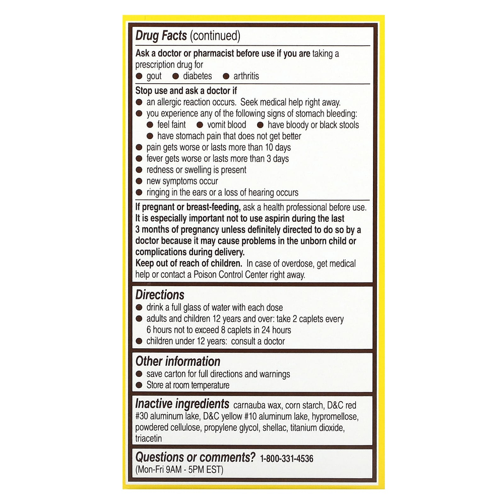 Bayer, Для спины и тела, 500 мг, 100 капсул, покрытых оболочкой