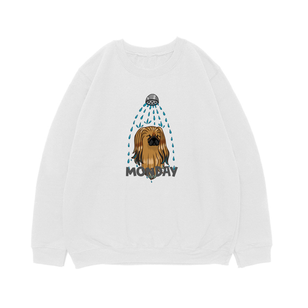 Свитшот "Пекинес в понедельник"