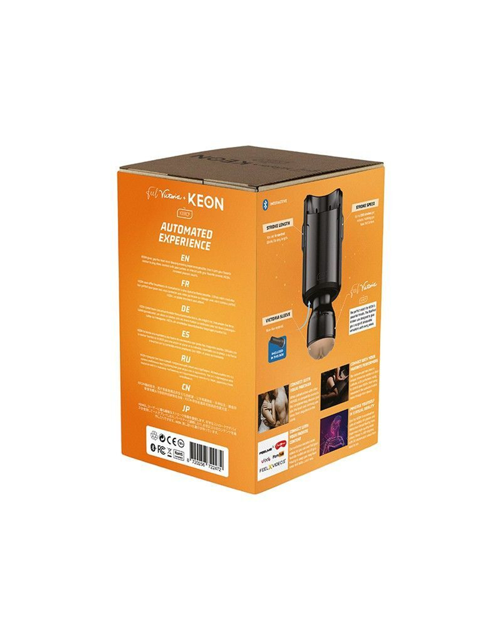 Телесный интерактивный мастурбатор-вагина Kiiroo Keon Combo Set Feel Victoria June