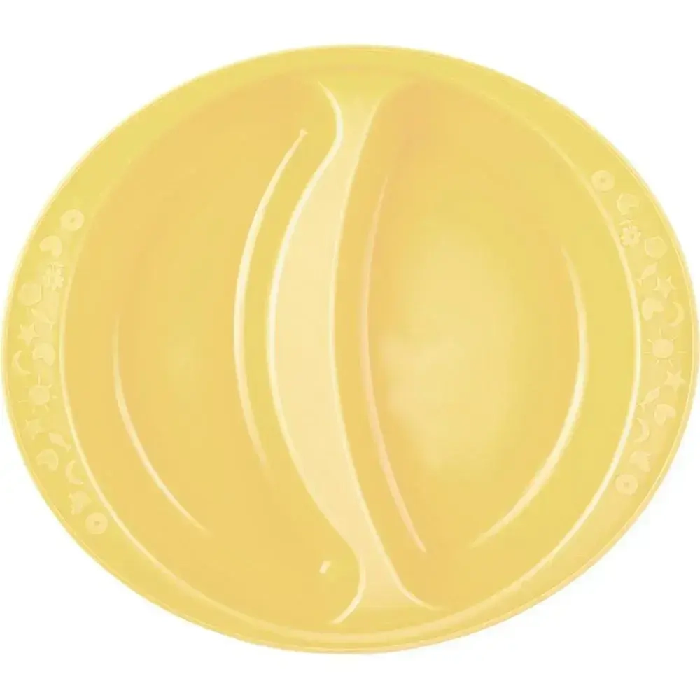 Тарелка двухсекционная Lalababy Follow Me солнечный зайчик