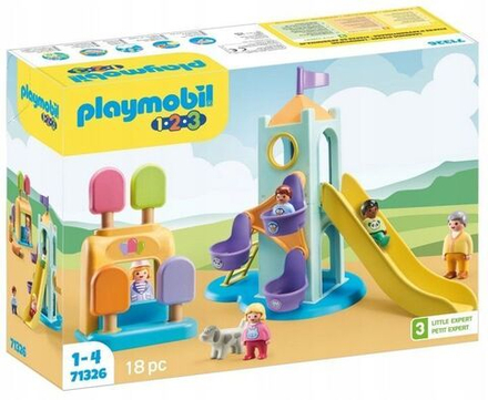 Конструктор Playmobil 1.2.3 Башня приключений для малышей и лавка с мороженым 71326