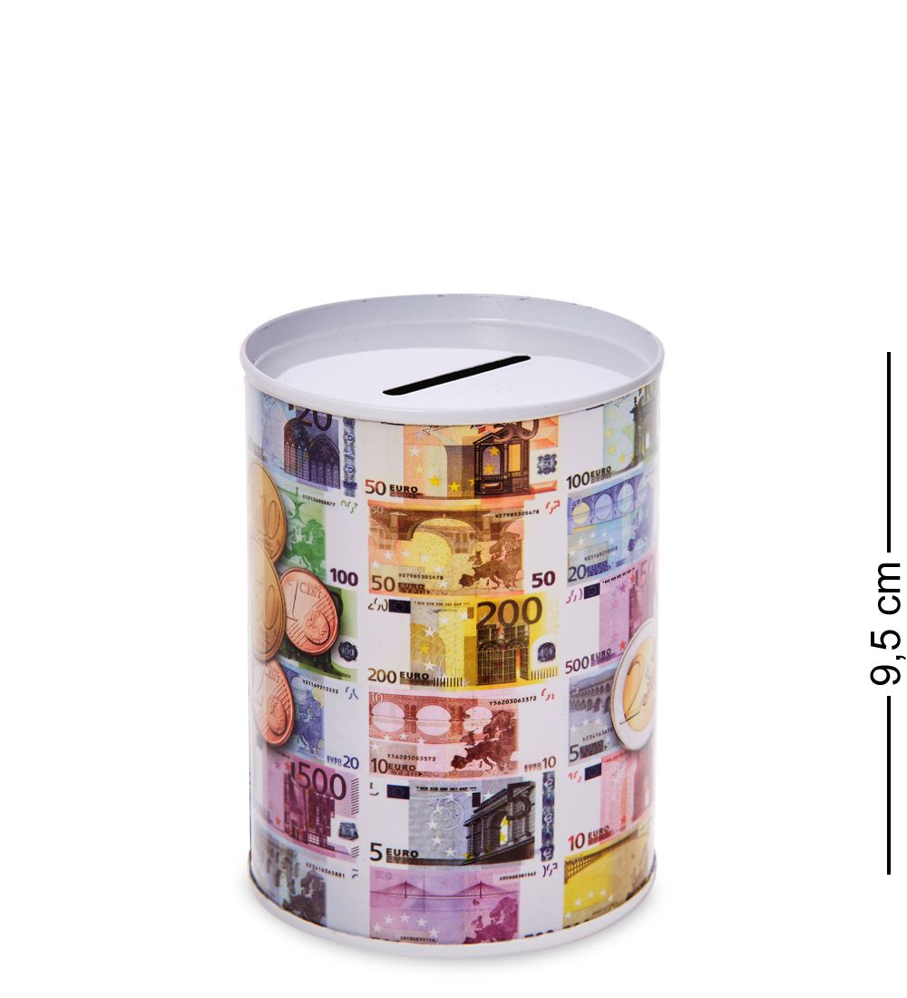 BX-227 Металлическая копилка «Евро» 10см